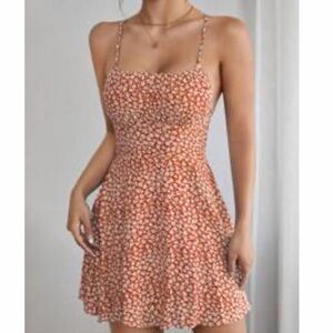 Floral Spaghetti Strap Dress
